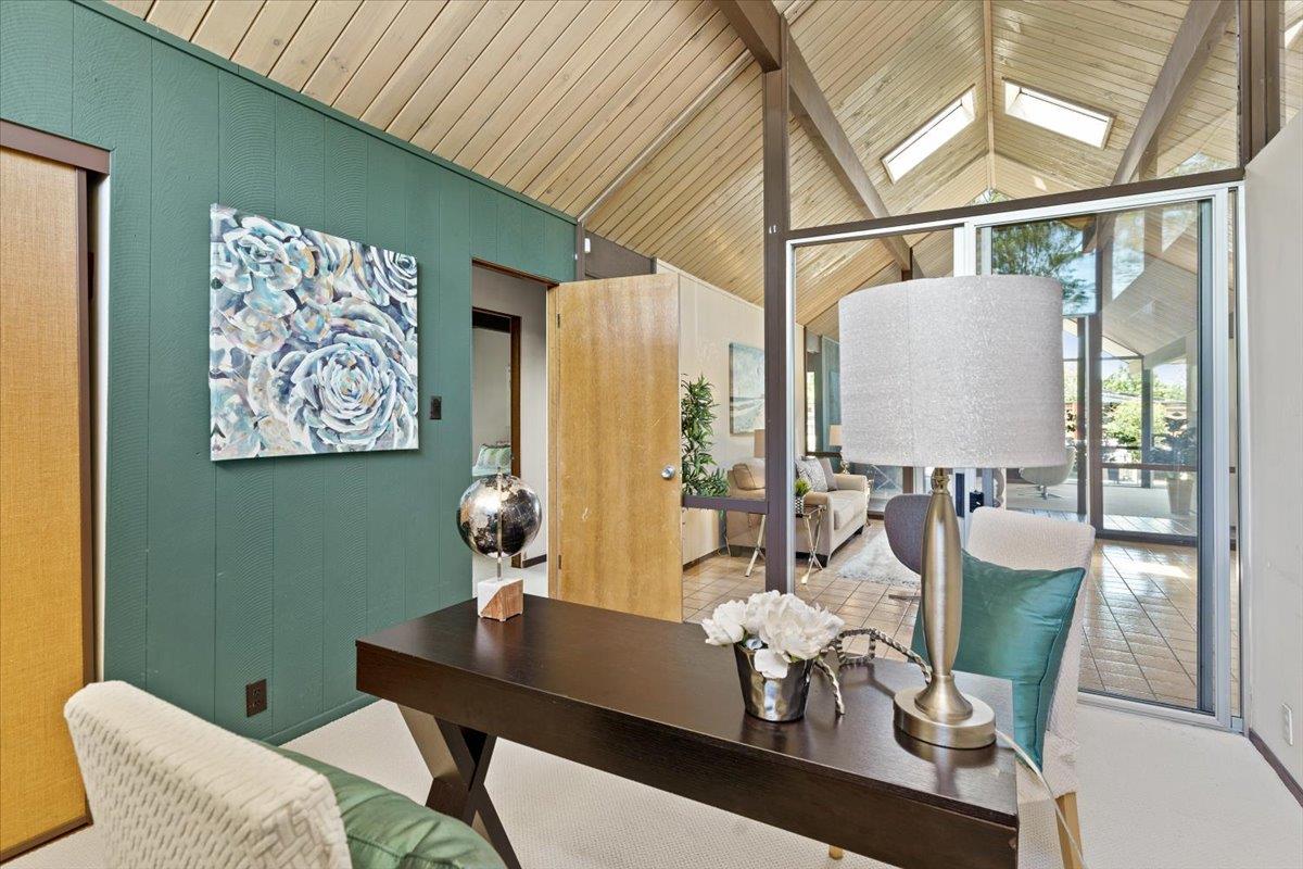 1103 East Homestead Road Sunnyvale, CA 94087 - Photo 20 of 29 a view of a dining room with furniture and a window