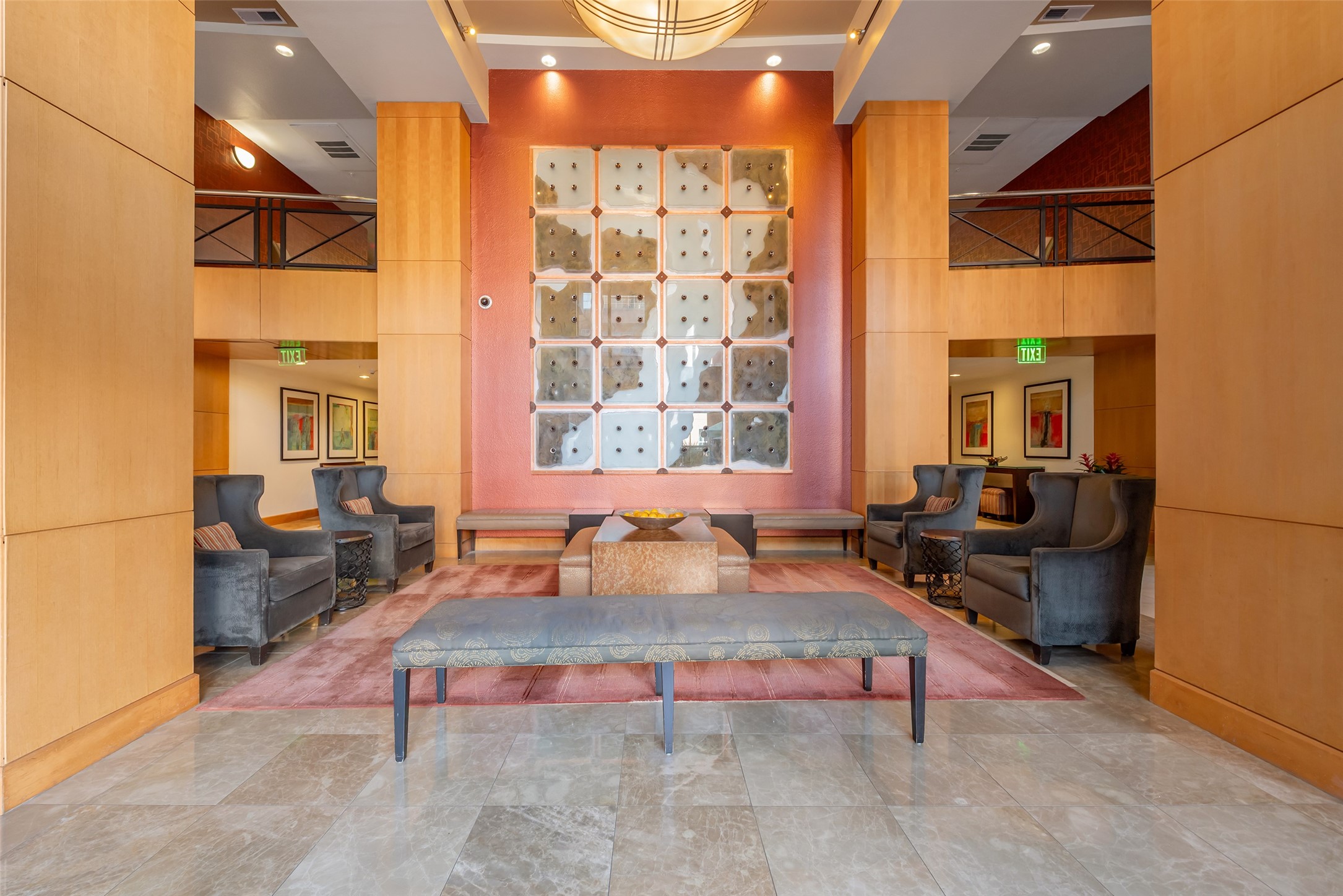3505 Sage Road, Unit 2210 Houston, TX 77056 - Photo 26 of 40 The lobby features a stylish, welcoming space to meet and greet your guests that blends luxury with comfort.