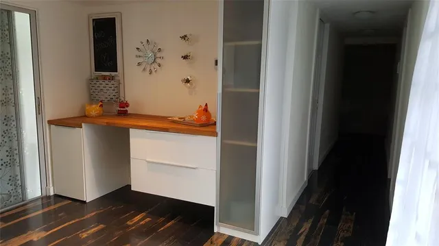 a room with storage and utility