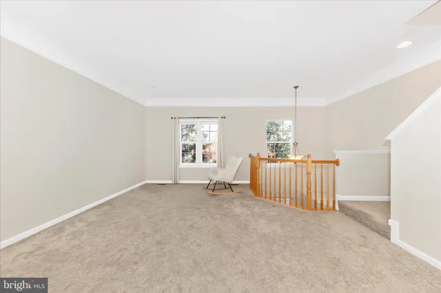 a view of a livingroom with a staircase