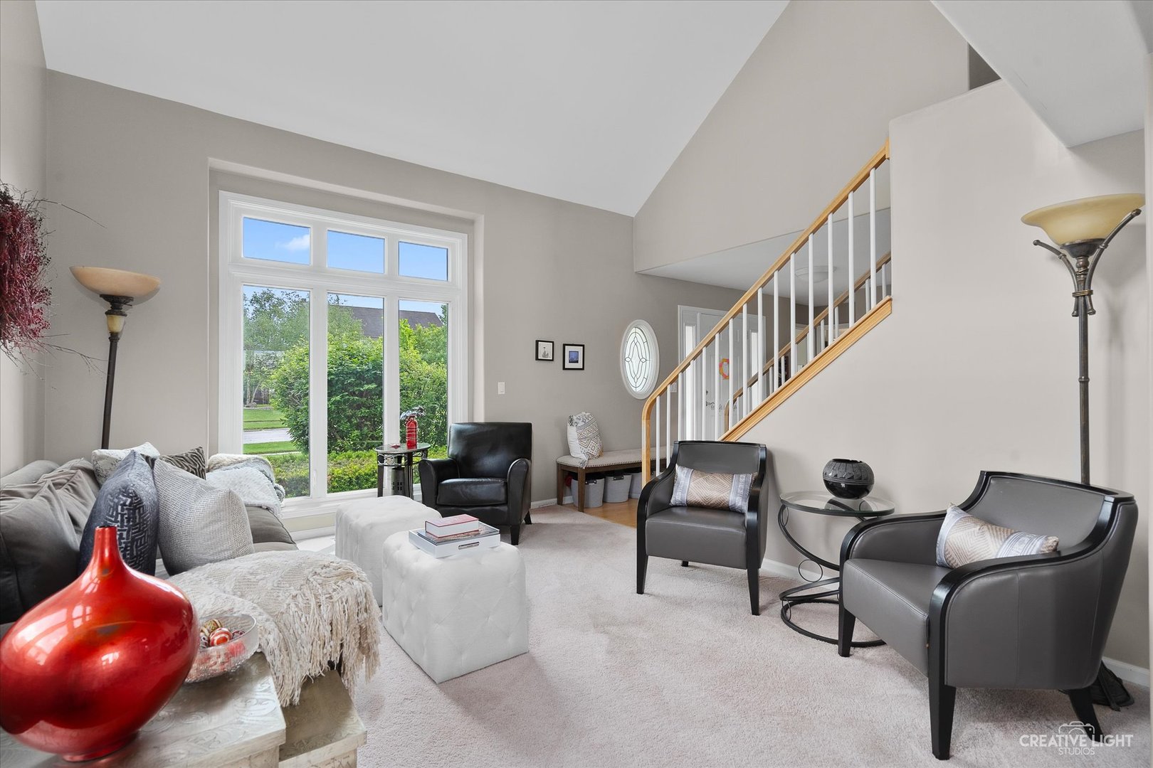 2635 High Meadow Road Naperville, IL 60564 - Photo 7 of 38 a living room with furniture and a large window