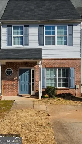 a front view of a house