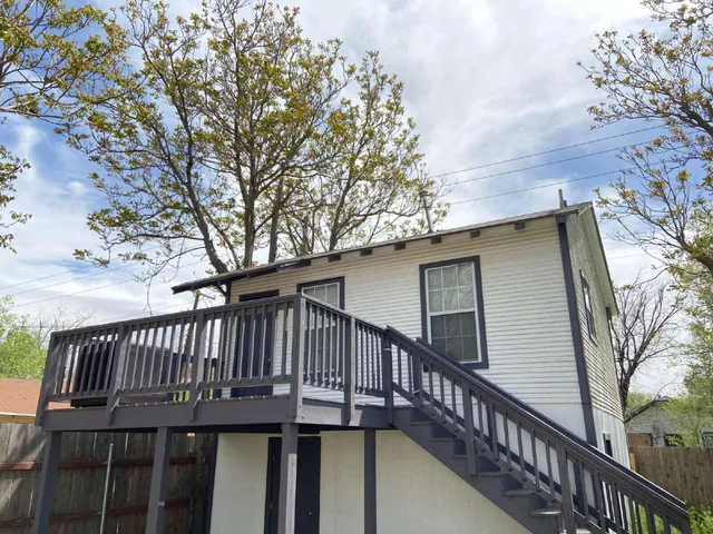 a view of a roof deck