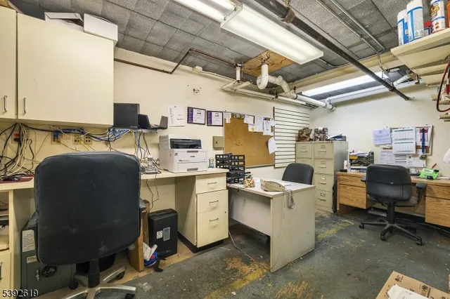 a view of a storage room