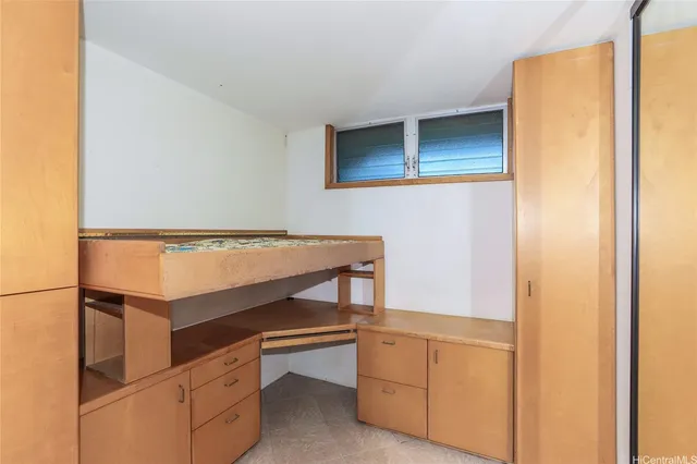 a room with storage and utility