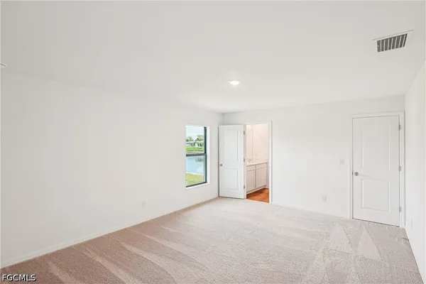 a view of an empty room