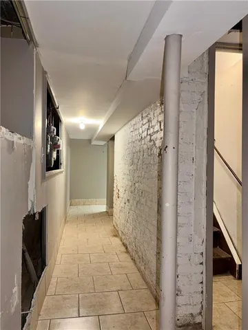 a view of storage and utility room