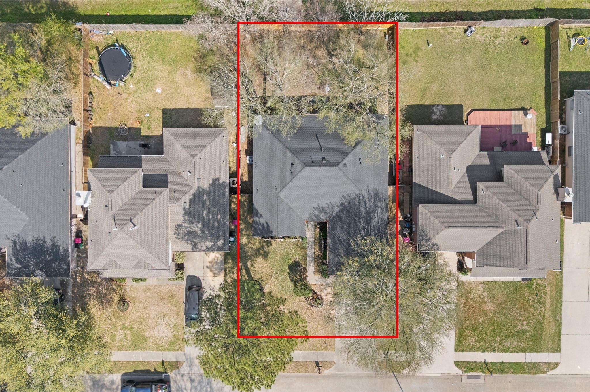 23834 Spring Dane Drive Spring, TX 77373 - Photo 18 of 19 This overhead view really showcases the amount of tree shade you'll have to enjoy in both the front and back yards.