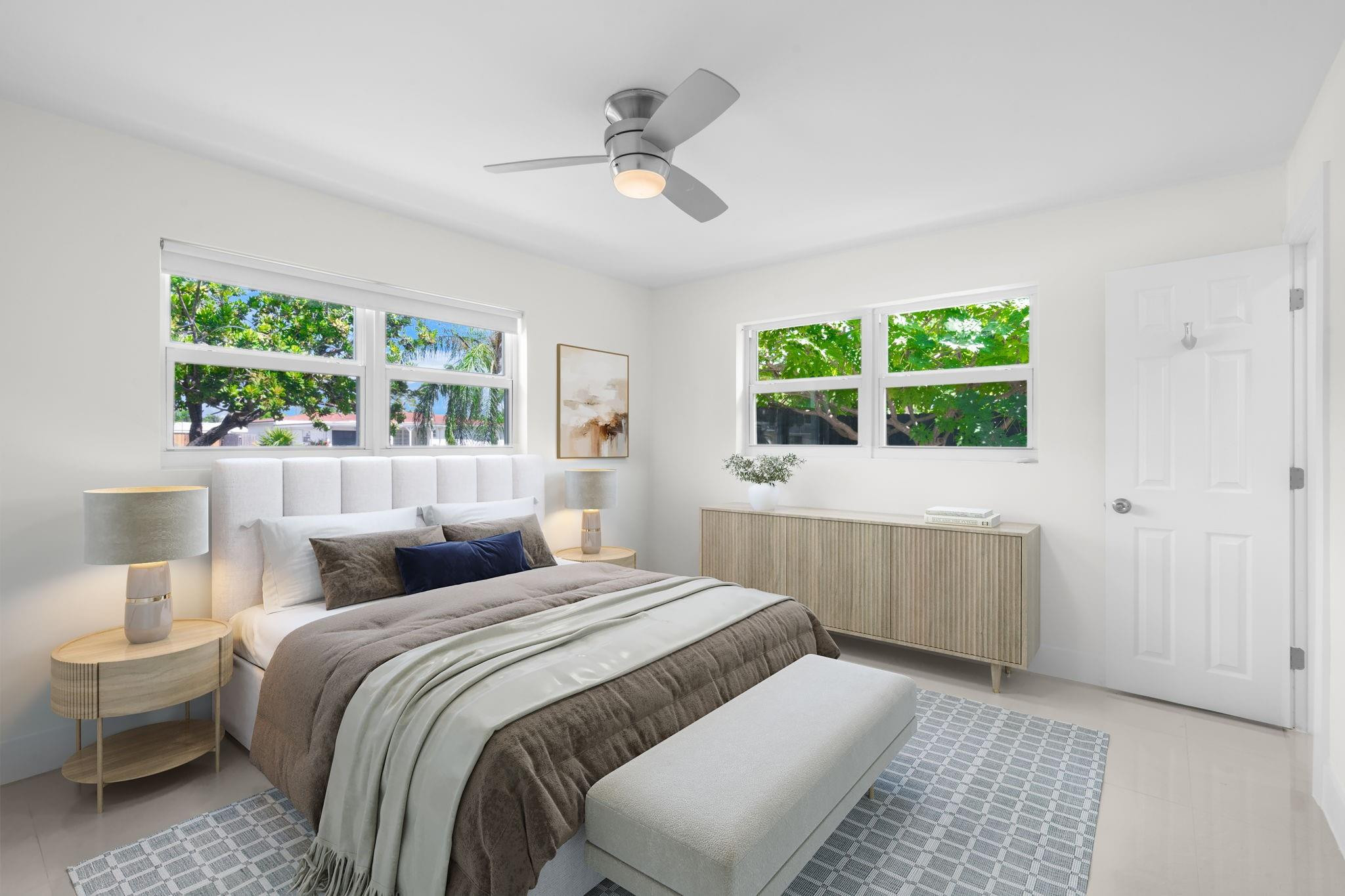 3262 Pierce Street Hollywood, FL 33021 - Photo 8 of 35 a bedroom with a bed and a window