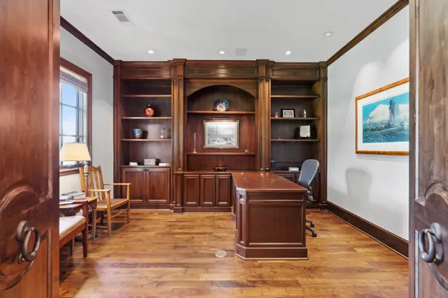 a room with furniture and a window