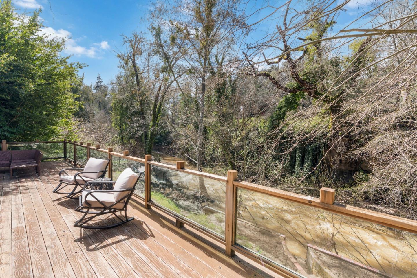 7475 East Zayante Road Felton, CA 95018 - Photo 28 of 52 a view of a balcony with two chairs and a table