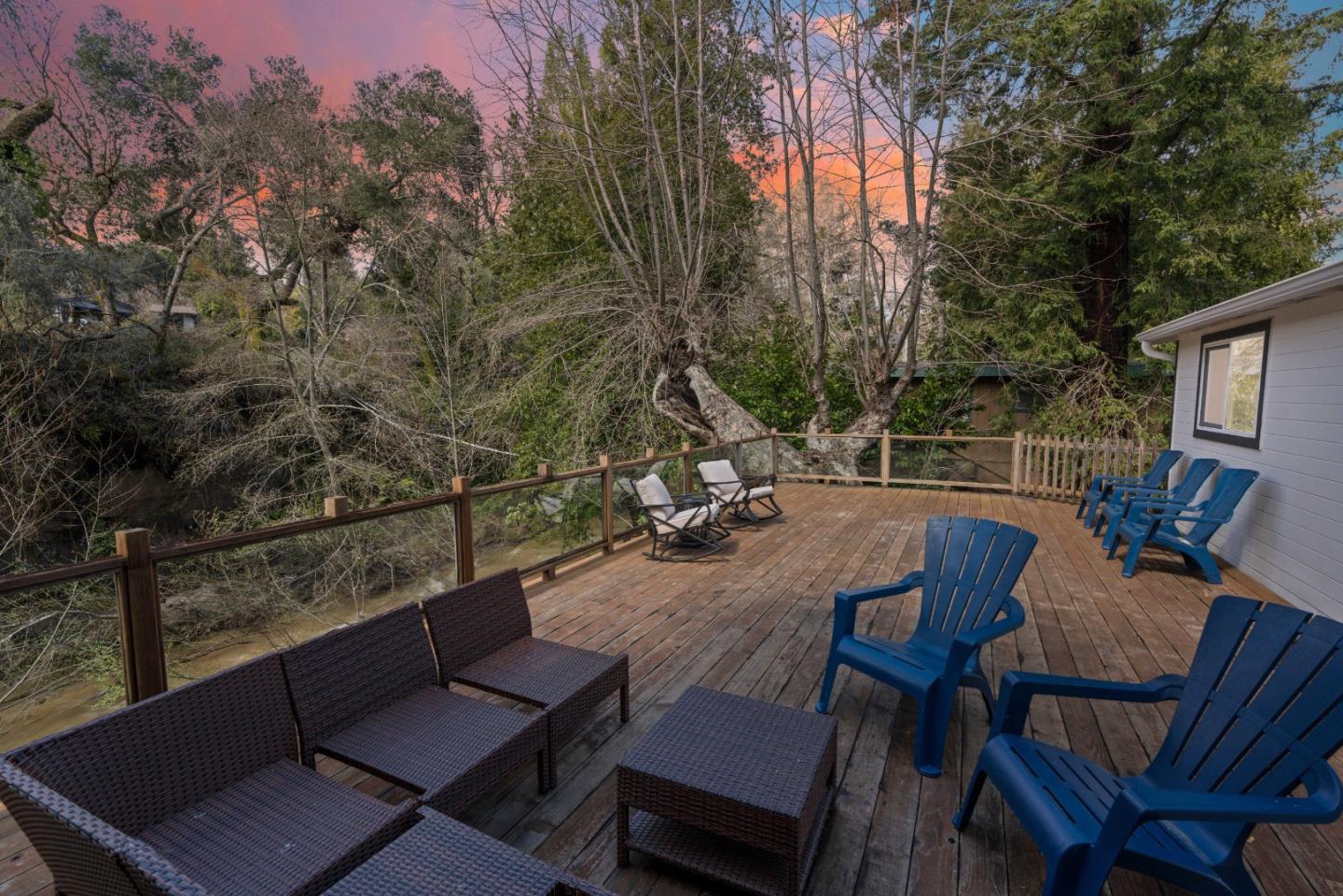 7475 East Zayante Road Felton, CA 95018 - Photo 3 of 52 a view of a couches and a table in the balcony