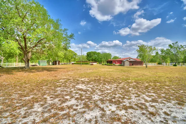 a view of an ocean and a building