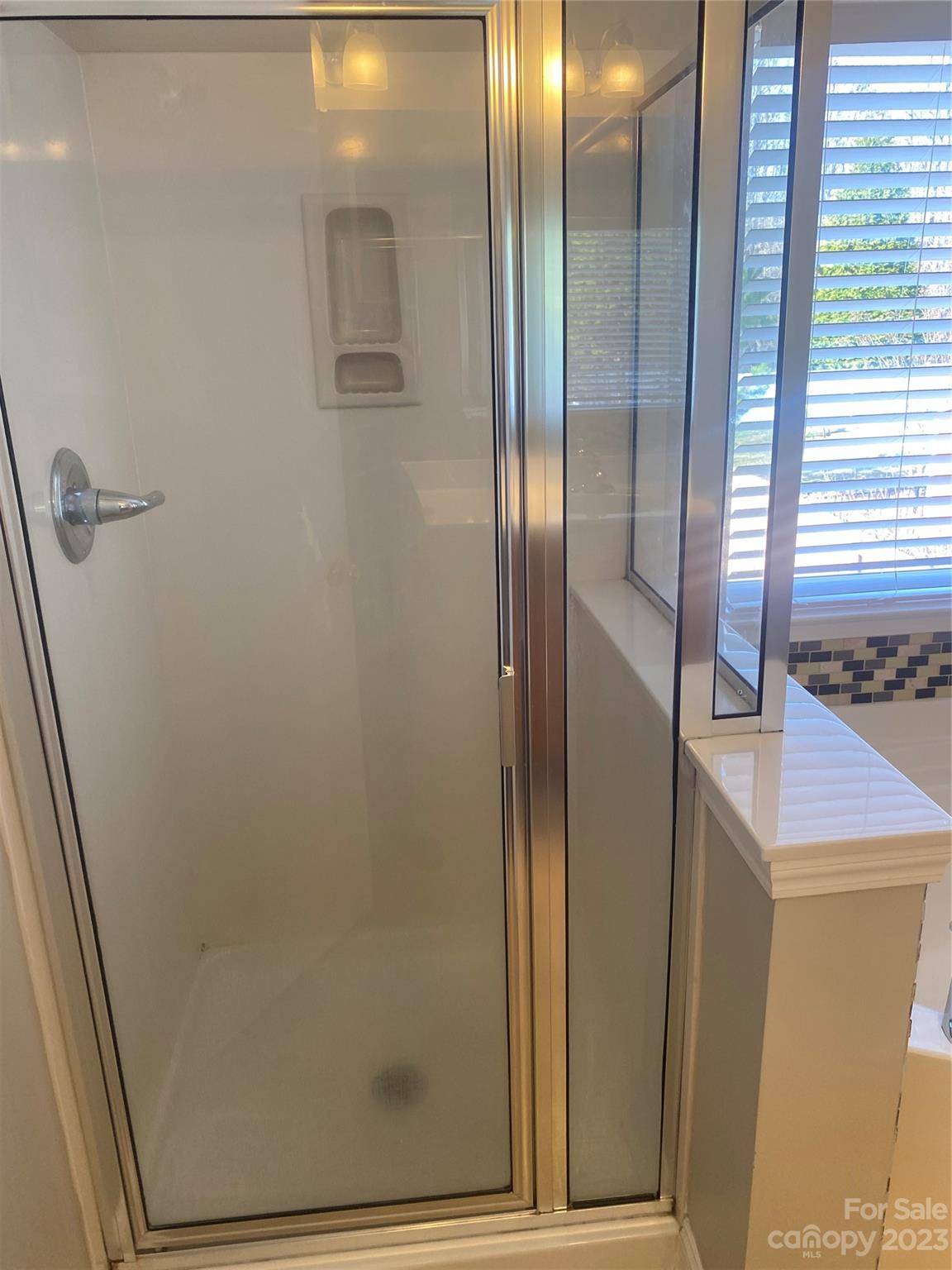 7808 Kuck Road Mint Hill, NC 28227 - Photo 32 of 34 a bathroom with a glass door shower