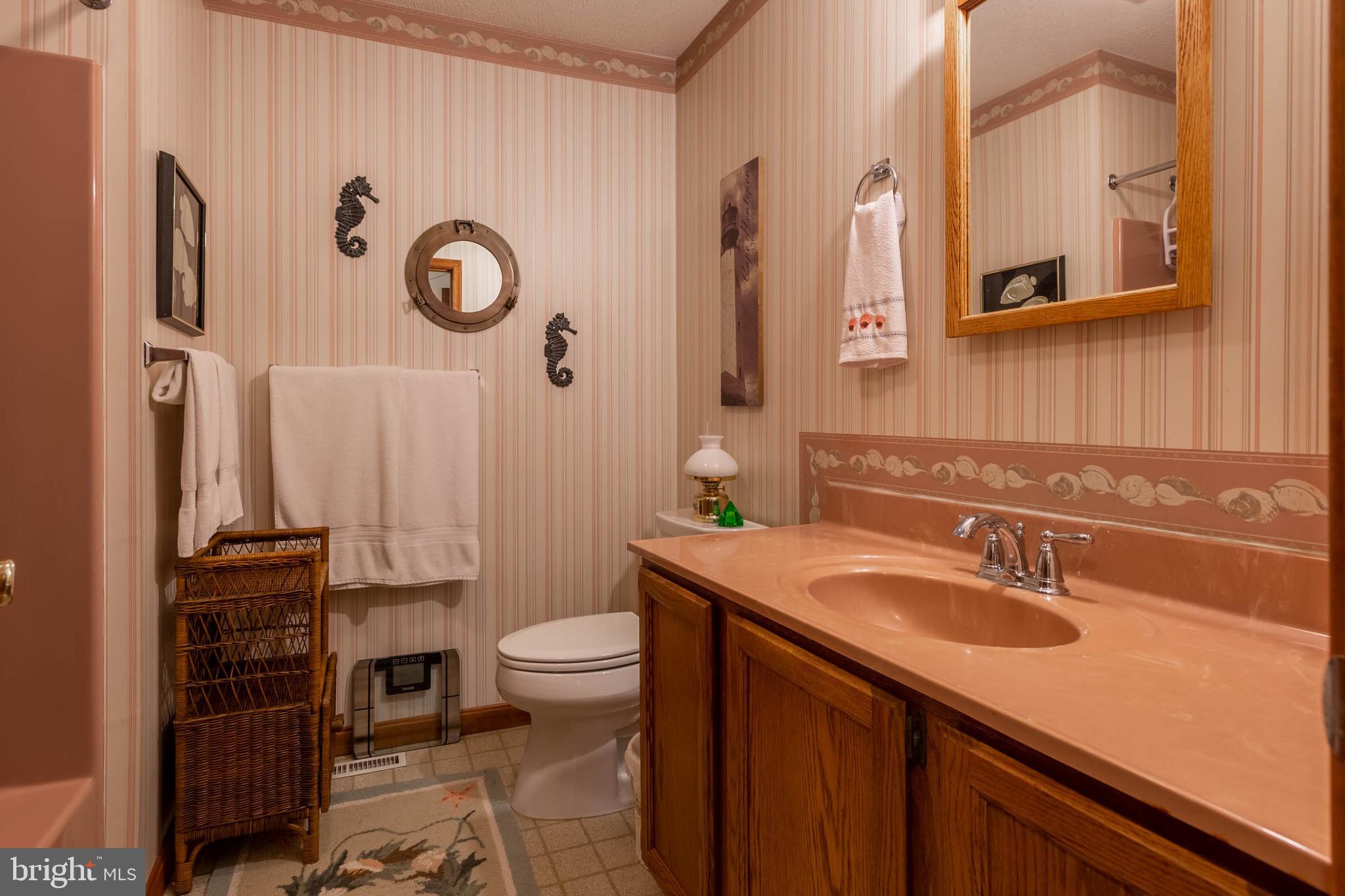 32396 Holly Ter Road Ocean View, DE 19970 - Photo 16 of 42 a bathroom with a sink a toilet and a mirror