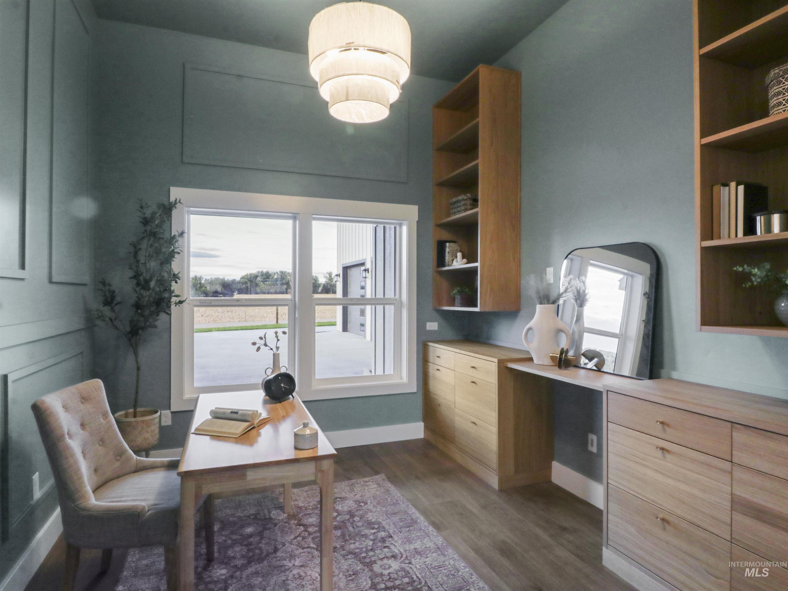 8991 Edna Lane Middleton, ID 83644 - Photo 13 of 50 Office with dark wood-type flooring and baseboards