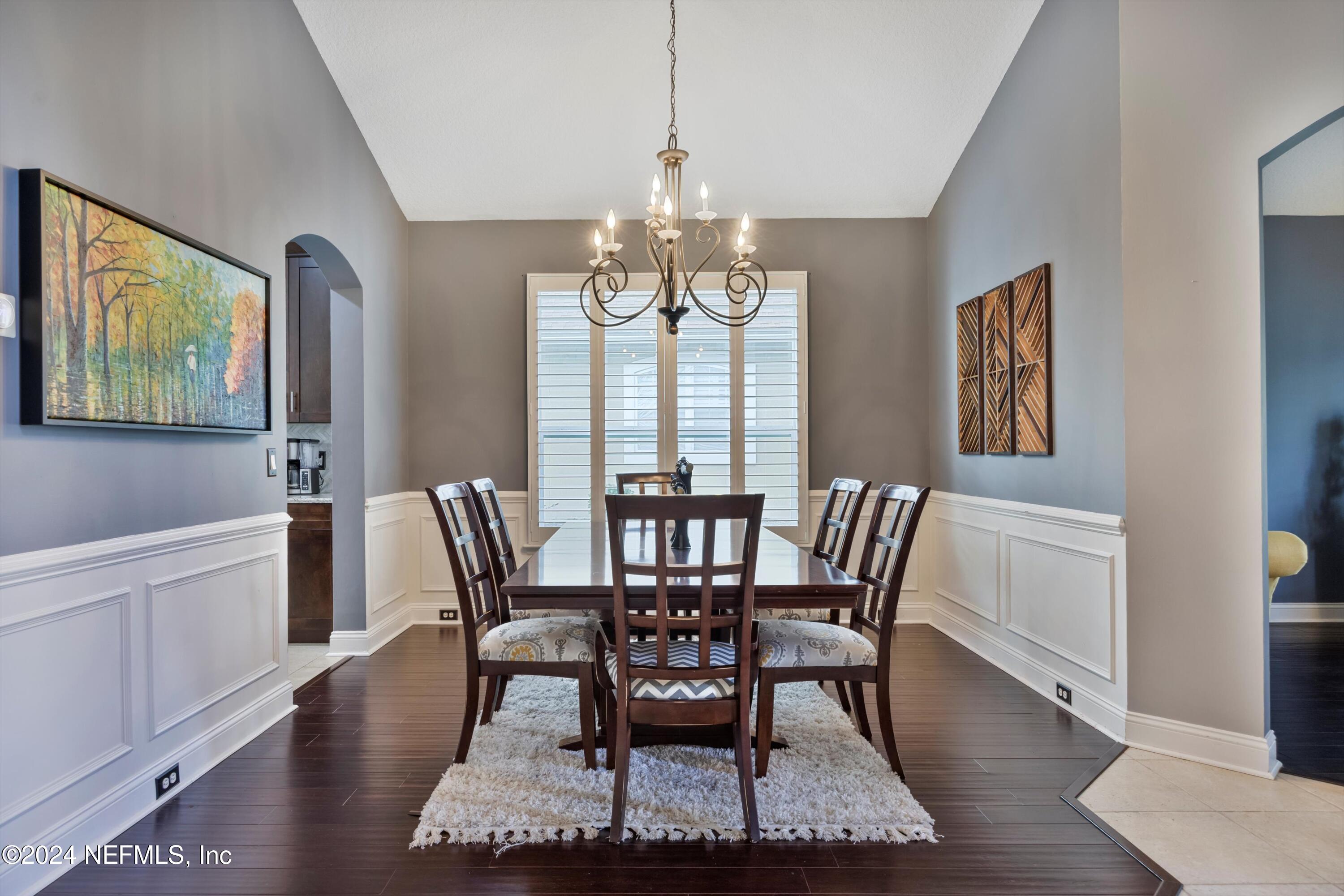 1843 South Landguard Road St. Augustine, FL 32092 - Photo 11 of 67 a view of a dining room with furniture window and wooden floor
