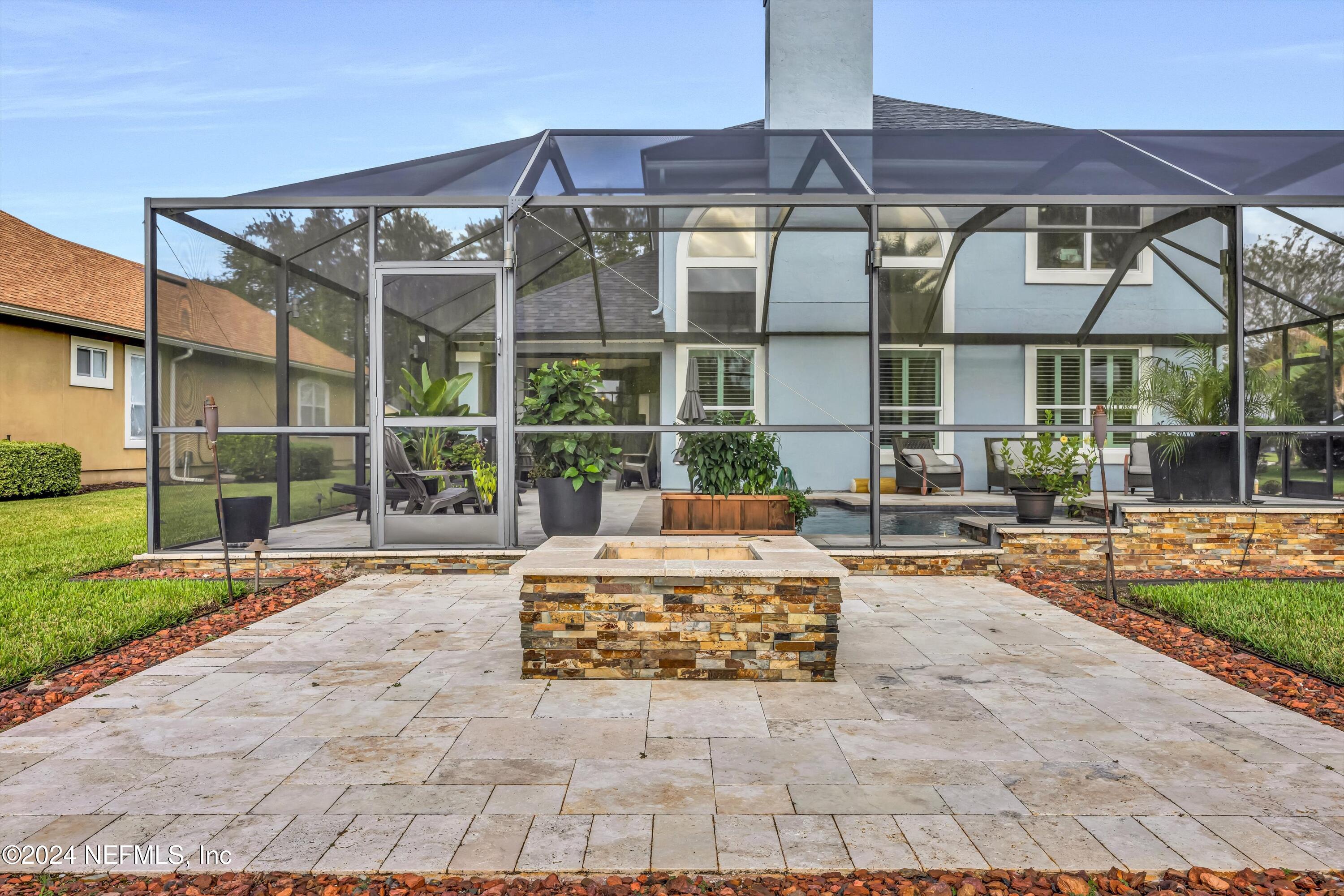 1843 South Landguard Road St. Augustine, FL 32092 - Photo 47 of 67 Firepit and Back of House