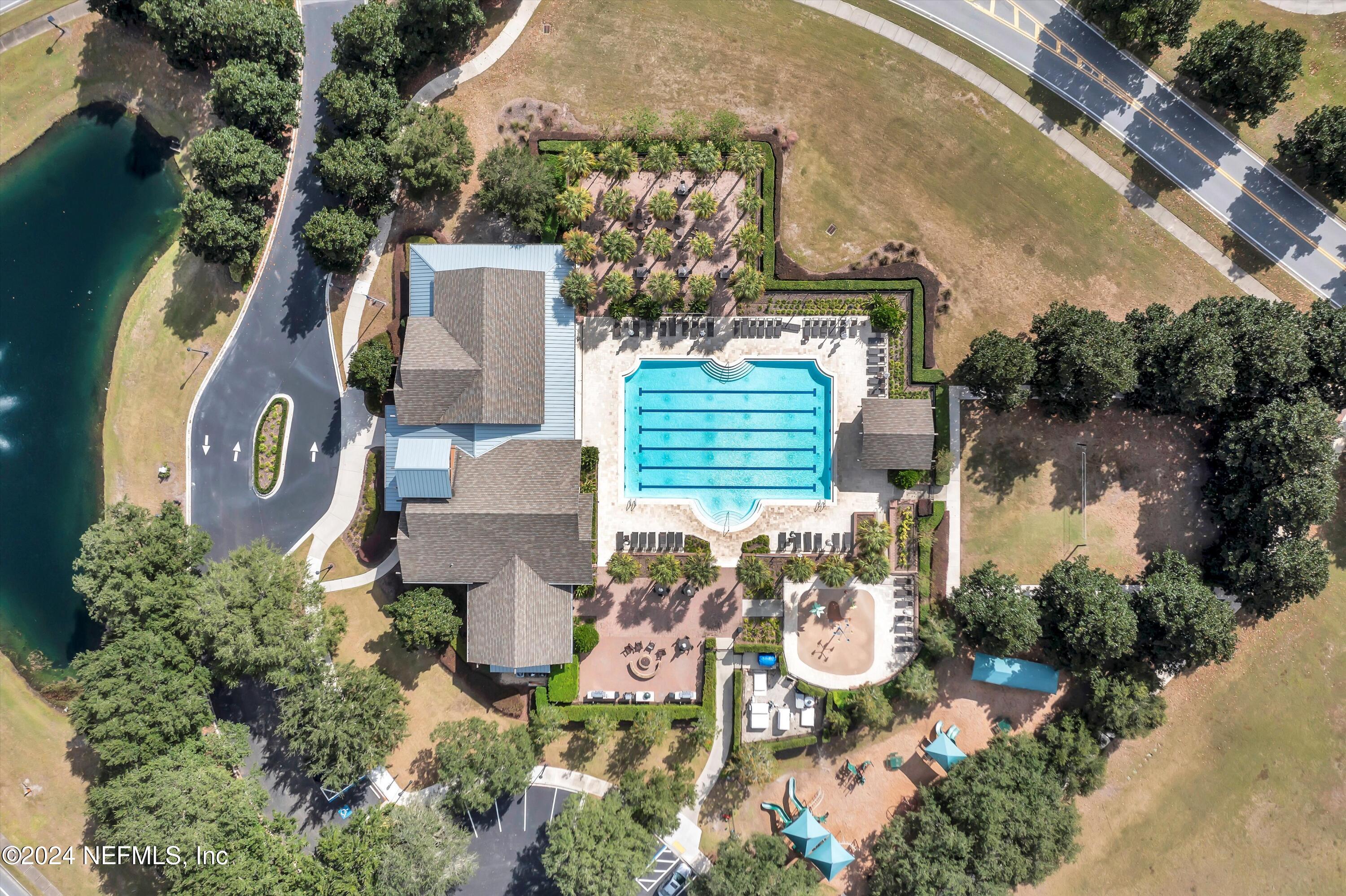 1843 South Landguard Road St. Augustine, FL 32092 - Photo 49 of 67 an aerial view of a house with garden space and street view