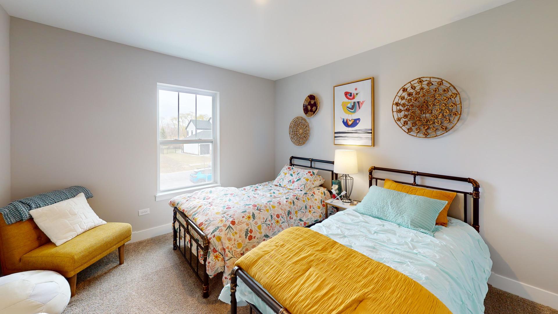 2 Deerpath Road North Aurora, IL 60542 - Photo 35 of 45 a bedroom with two beds and a couch