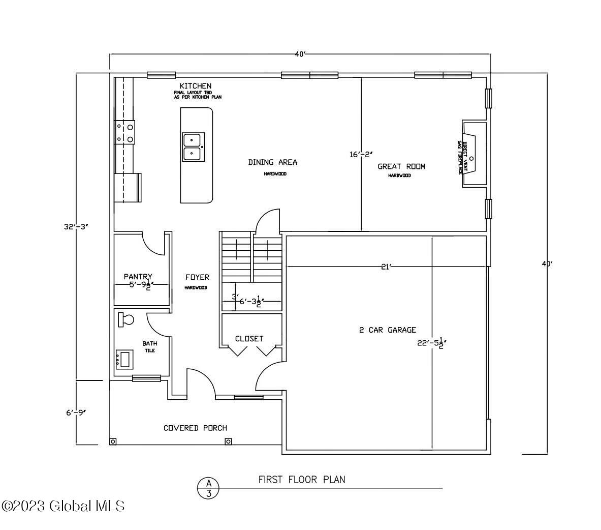 51 Bayberry Drive Halfmoon, NY 12065 - Photo 12 of 13 First Floor Plan - 51 Bayberry Dr