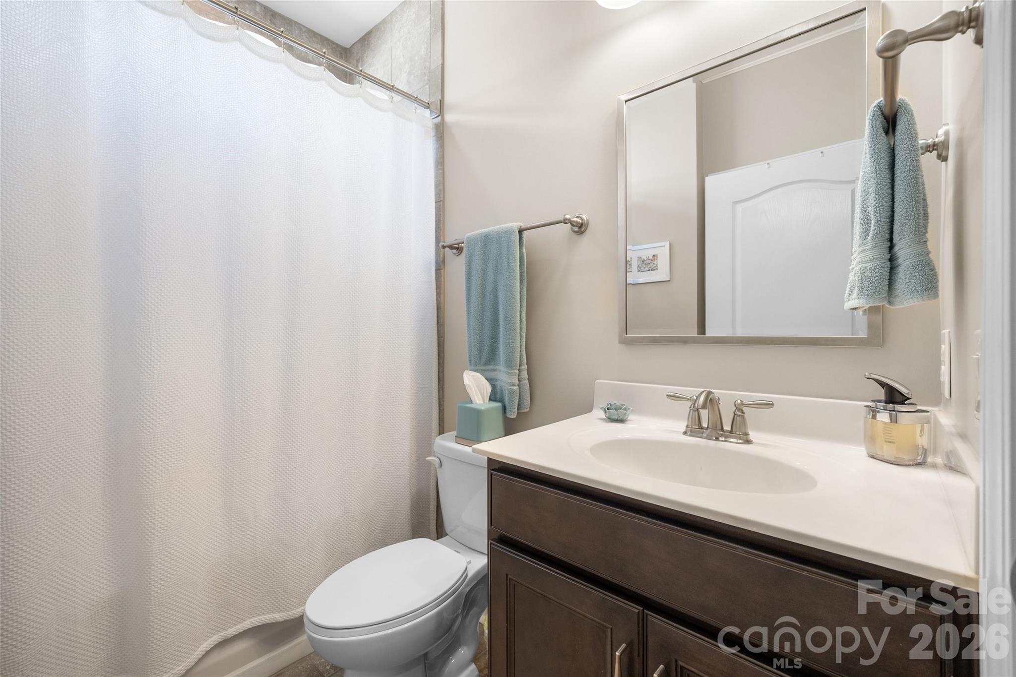 836 Bliss Drive Fort Mill, SC 29715 - Photo 31 of 47 a bathroom with a sink a toilet and mirror