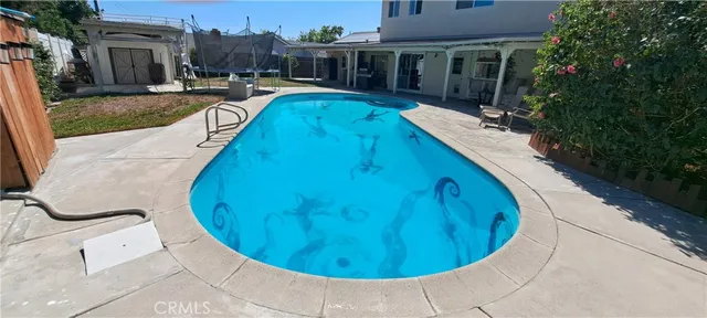 a view of a house with a patio