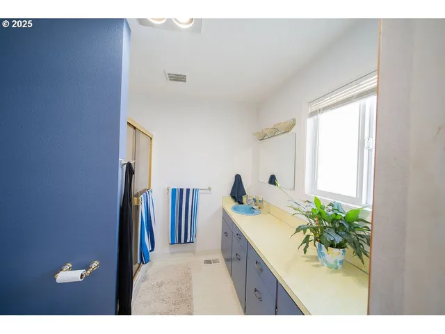 a view of kitchen with furniture and a potted plant