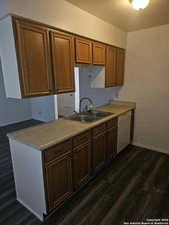 a utility room with sink