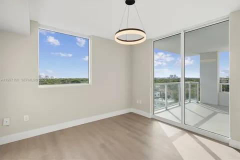 a view of a large window with an outdoor space