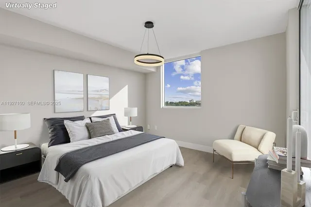 a kitchen with a refrigerator stove and microwave