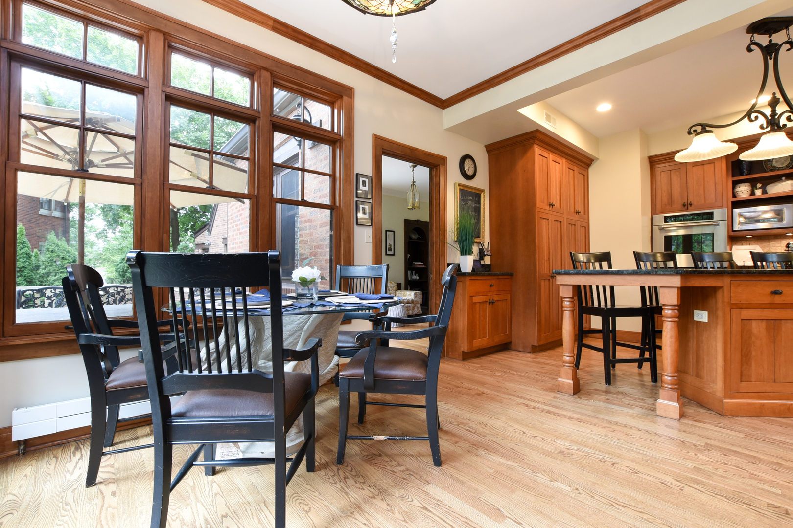 95 Michaux Road Riverside, IL 60546 - Photo 22 of 48 a dining room with furniture and wooden floor