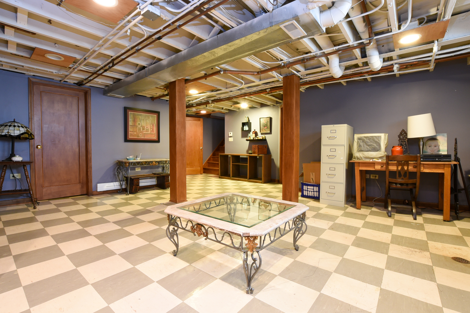 95 Michaux Road Riverside, IL 60546 - Photo 40 of 48 a view of a hall with wooden floor and a table