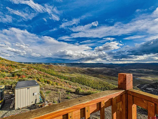 a view of a red door and a red door