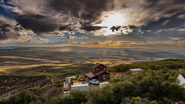 a view of a water with an outdoor space