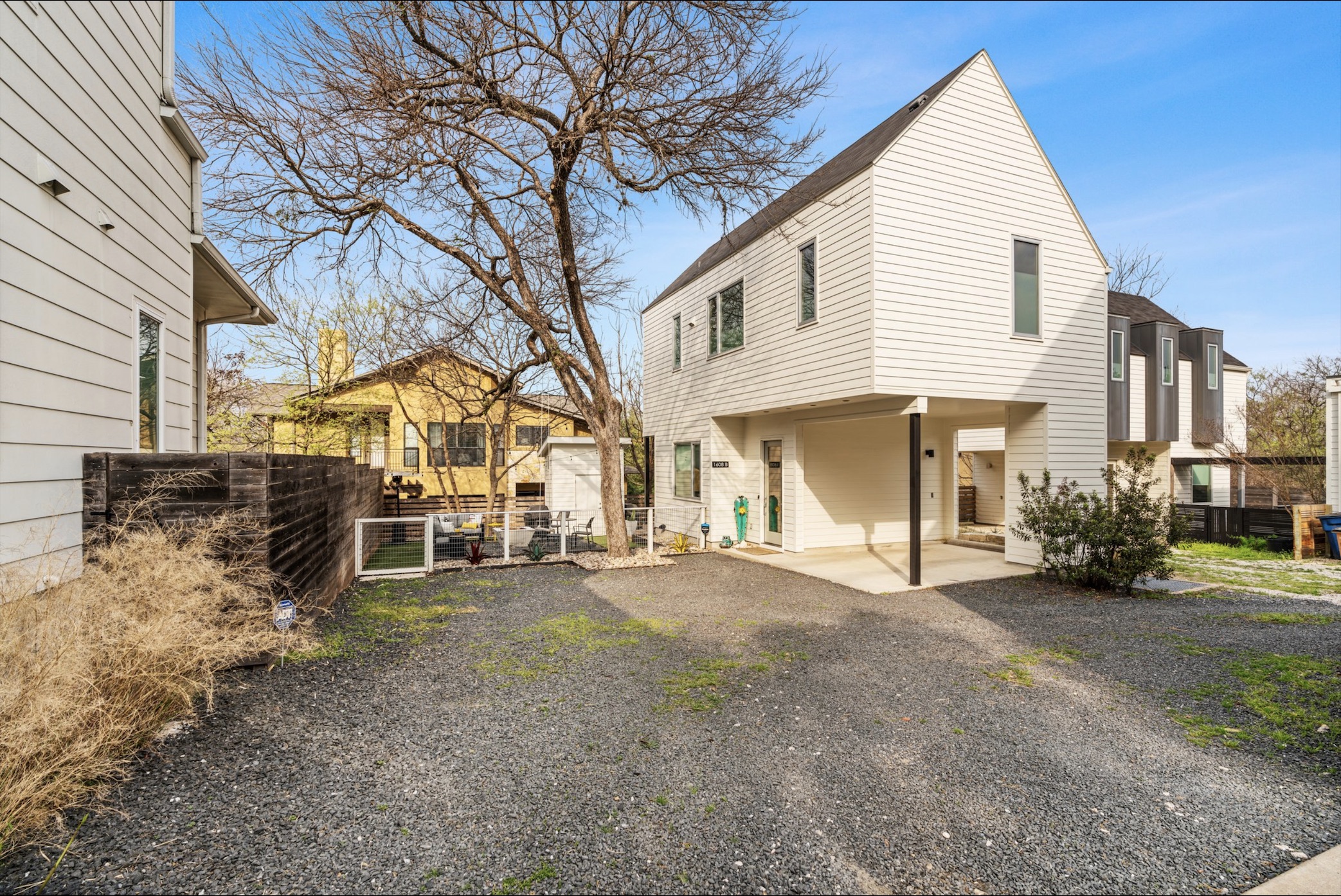 1608 Ravey Street, Unit B Austin, TX 78704 - Photo 3 of 25 View of property exterior and parking.