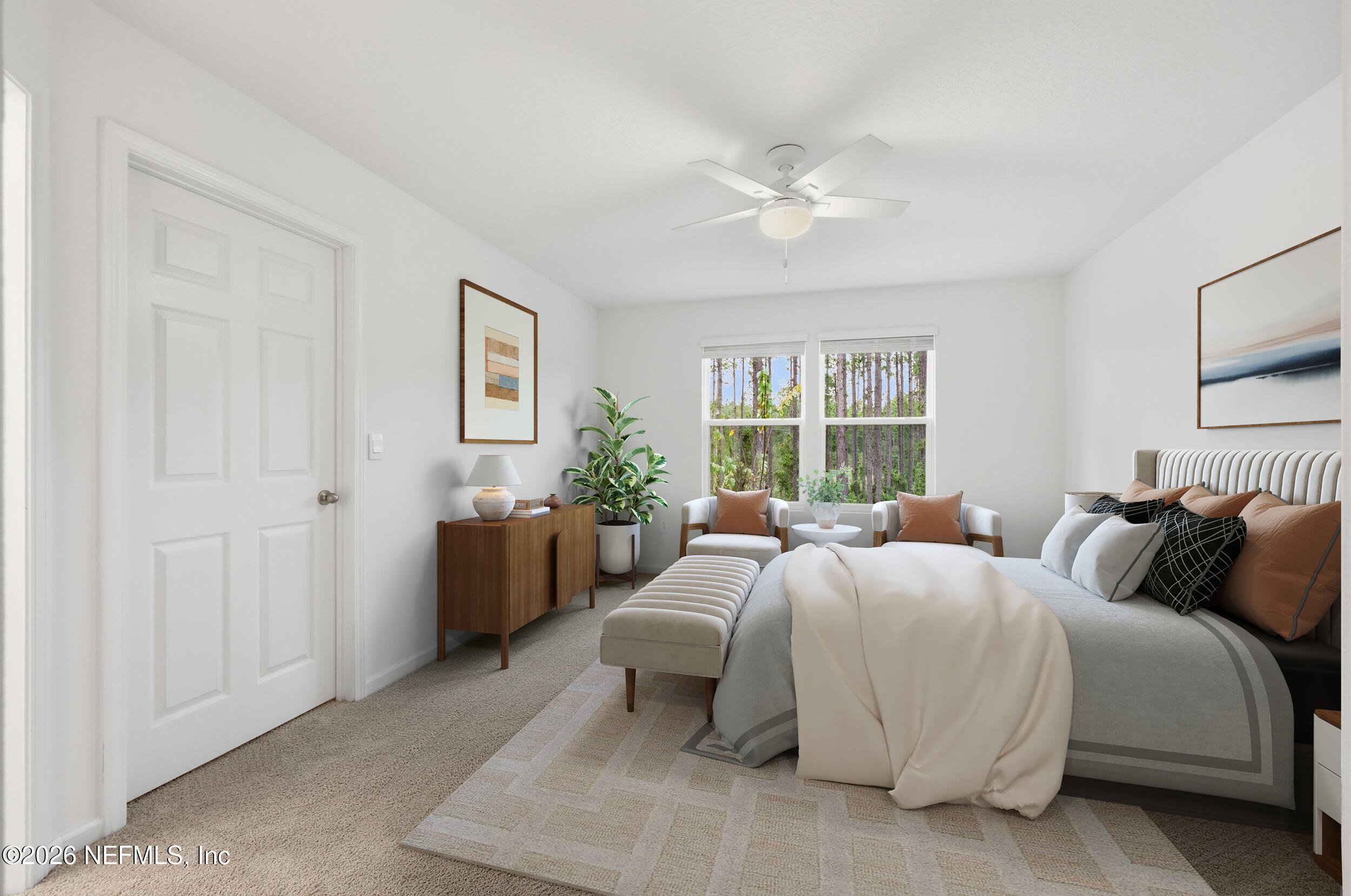 70 Barley Street St. Augustine, FL 32092 - Photo 21 of 40 a bedroom with a bed and a window