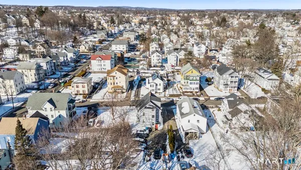 an aerial view of multiple house