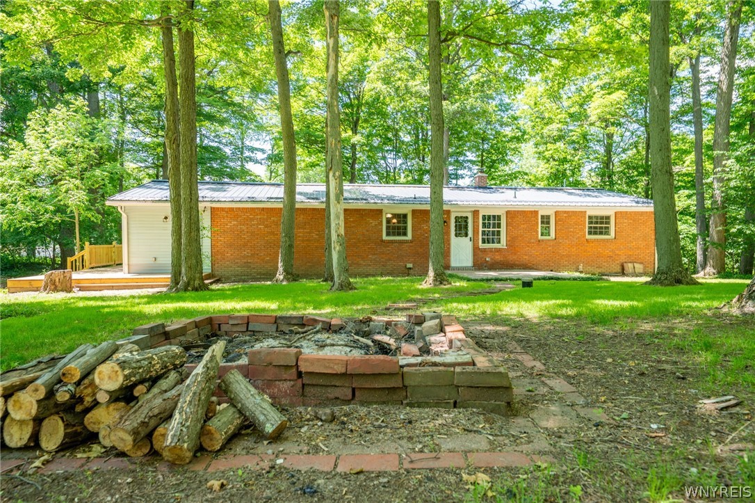 1928 Reading Road West Falls, NY 14170 - Photo 2 of 37 Back of house with firepit