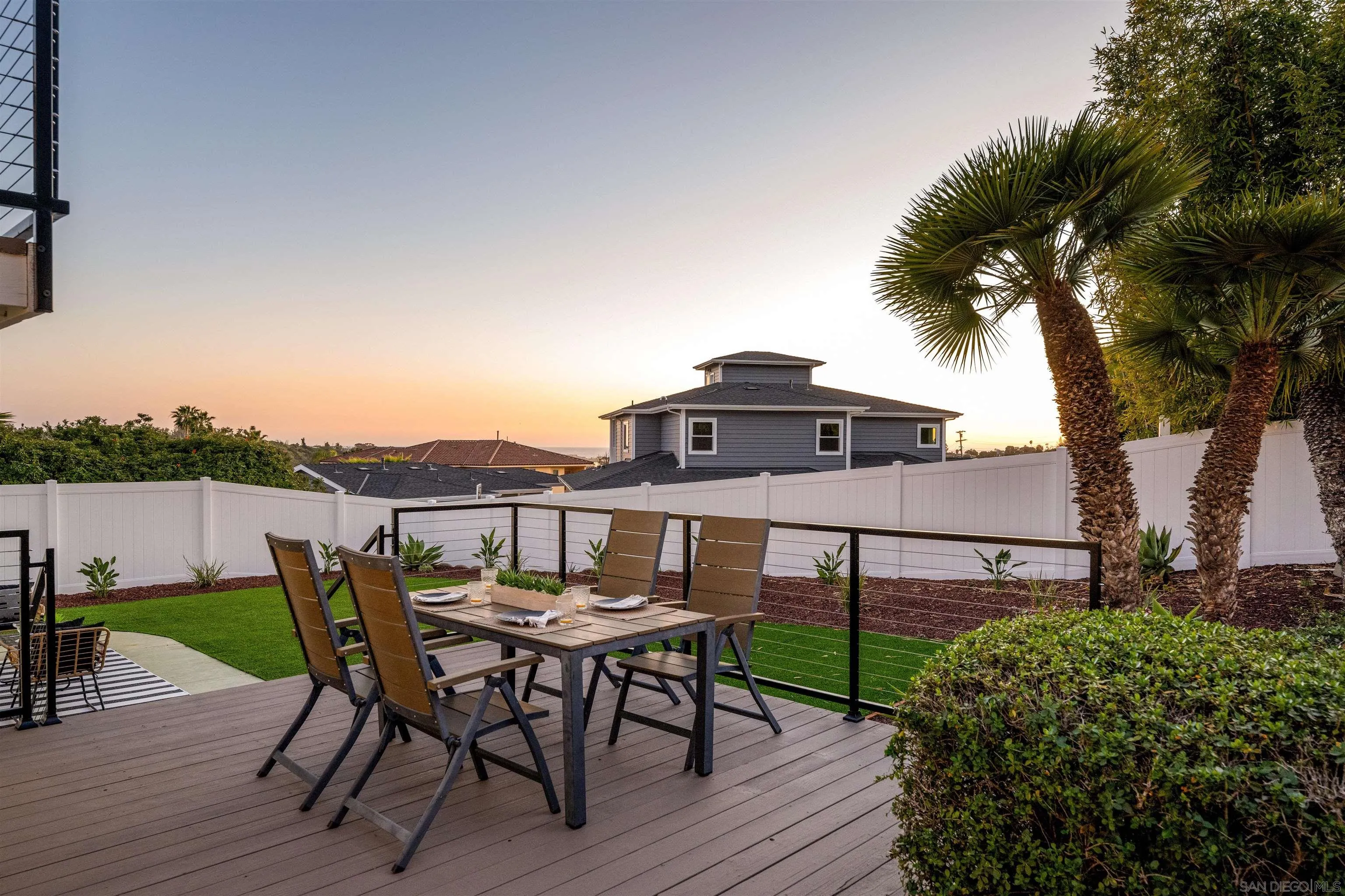 2001 Elevada Street Oceanside, CA 92054 - Photo 33 of 39 a view of a terrace with furniture and garden