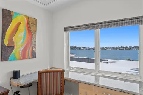 a bathroom with a window