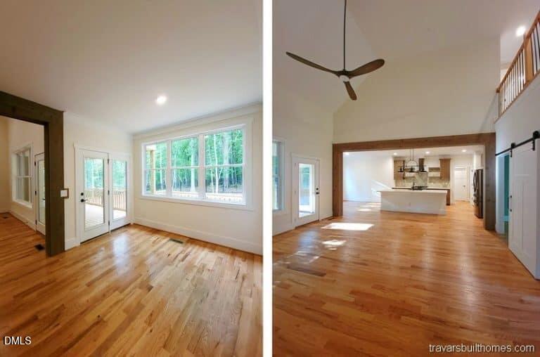 5491 Silk Hope Gum Spring Road Siler City, NC 27344 - Photo 5 of 17 a view of an empty room with window and wooden floor