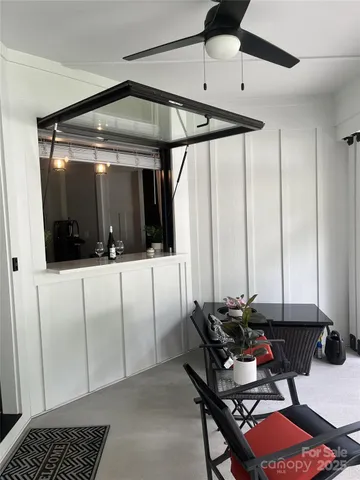 a room with furniture