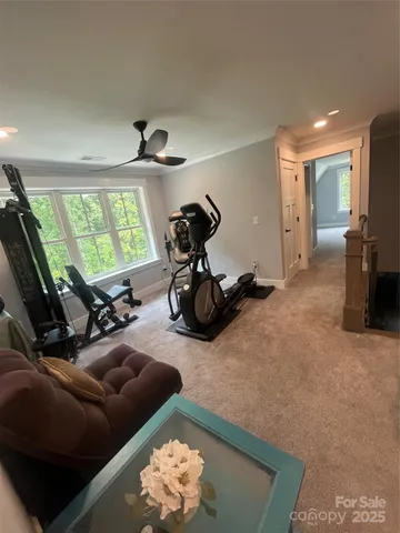 a room with furniture and a window