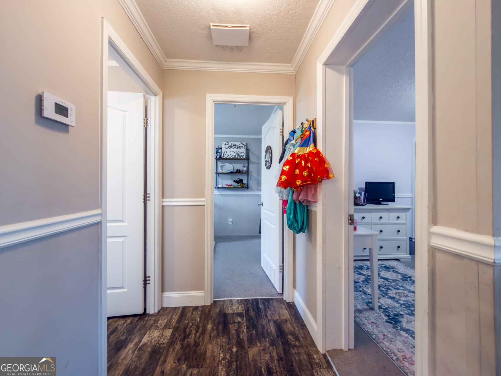 12546 Highway 1 Wrens, GA 30833 - Photo 27 of 41 a view of a hallway view with wooden floor and staircase
