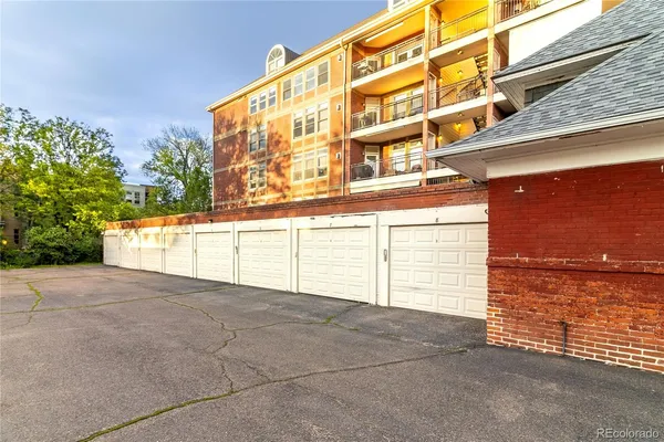 a view of a building with an outdoor space