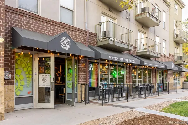 a view of a building with a porch