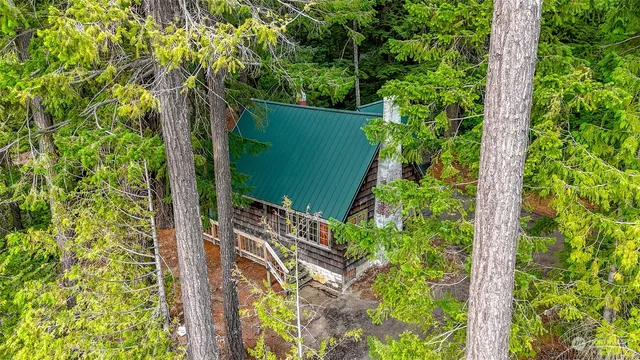a view of balcony and yard