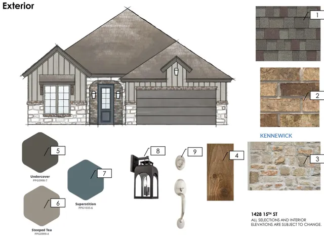 a view of a house with a floor to ceiling window