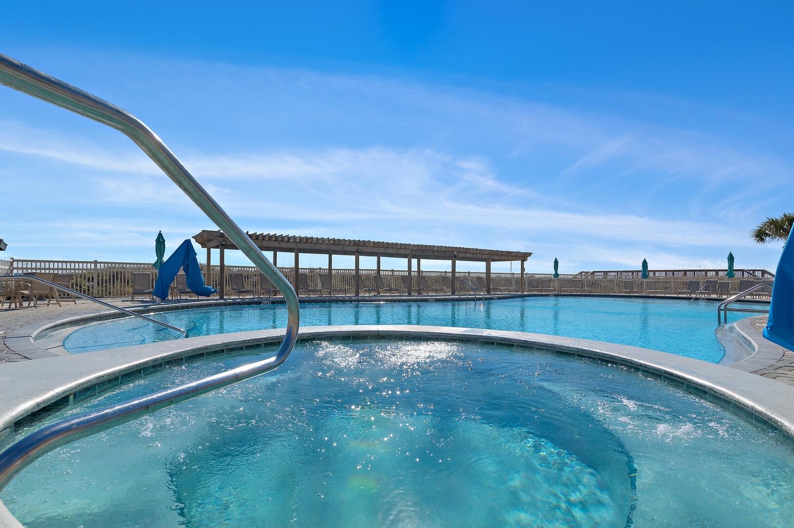 500 Gulf Shore Drive, Unit 119B Destin, FL 32541 - Photo 26 of 35 a view of swimming pool with seating area
